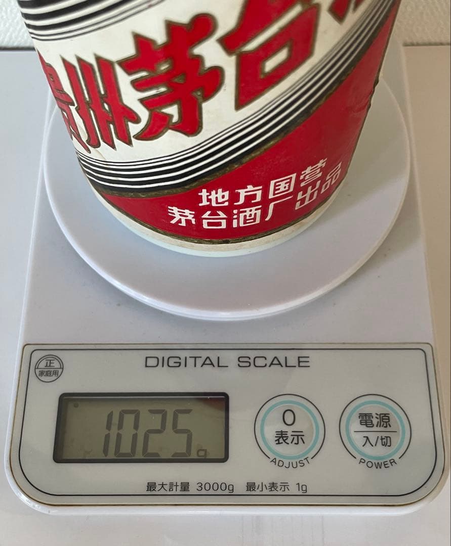 超稀少! 貴州茅台酒1987年 正規品 五星麦 54度マオタイ 重さ1025g