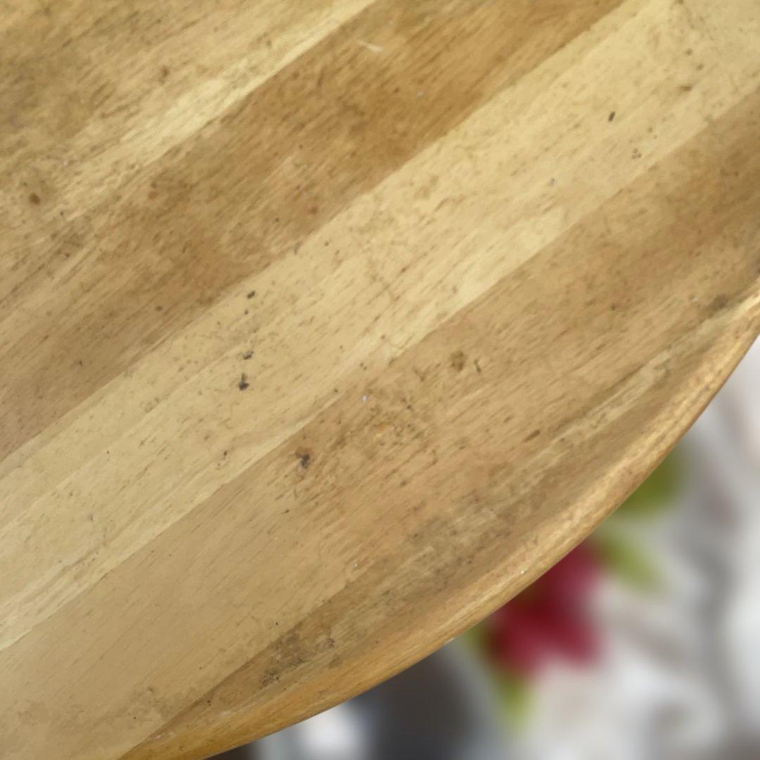 木製円形テーブル アンティーク風