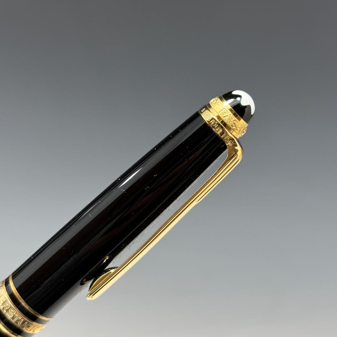 美品【モンブラン本物】筆記具セット/ボールペン2本・シャープペン/ペンケース/黒