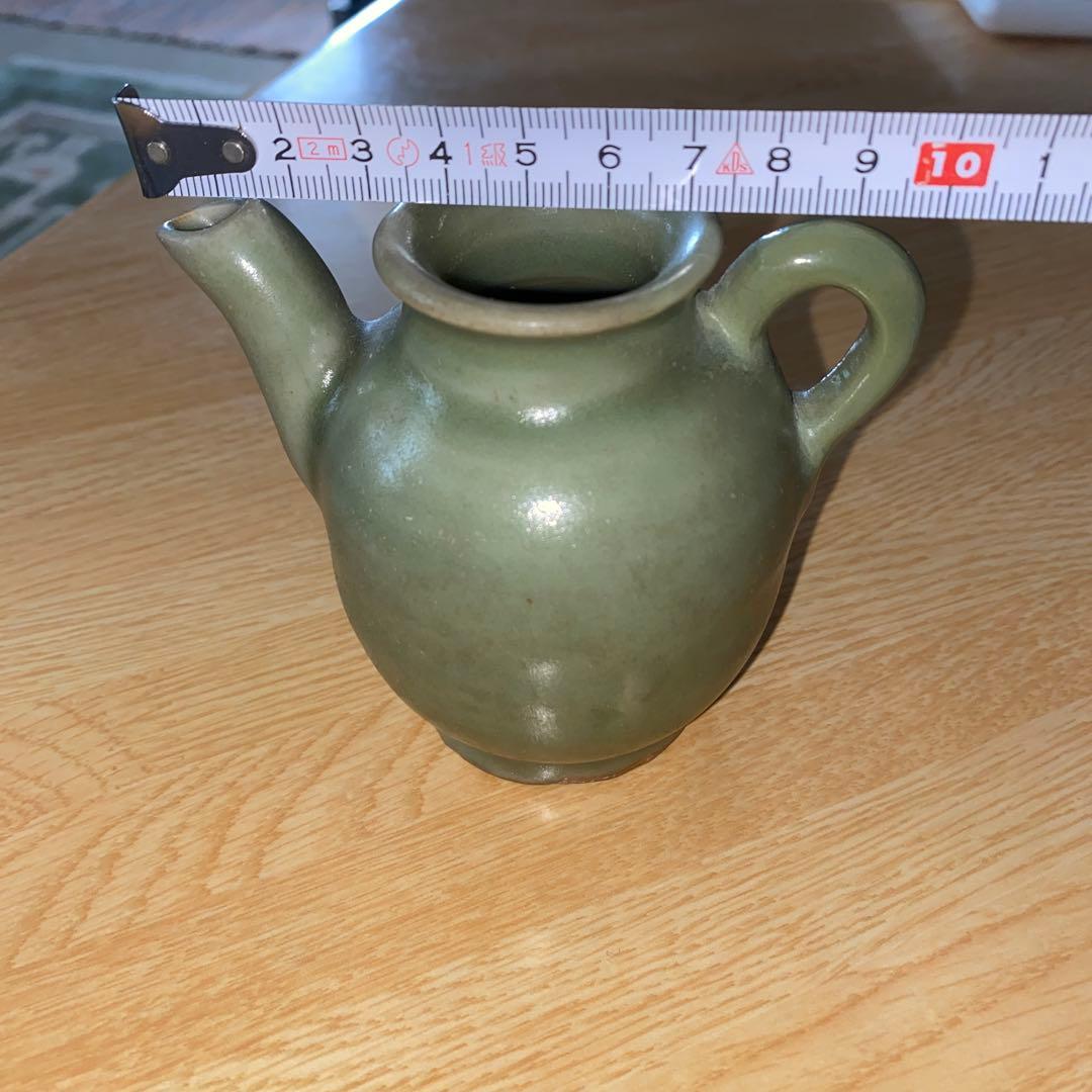 龍泉窯　青磁　水注　明代　完品