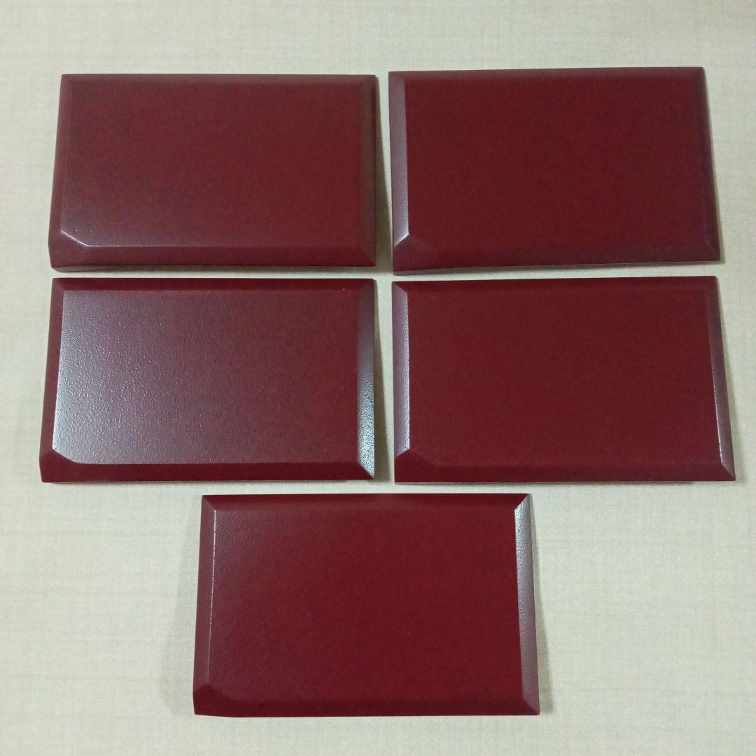 秋田伝統的工芸品　樺細工　銘々皿　春秋 5客セット★ご希望の方におまけ付き★