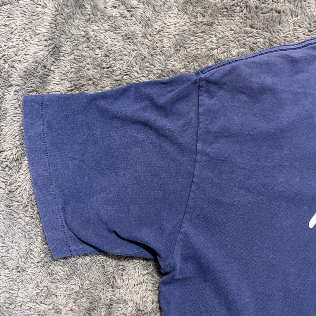 【90s】 \"old stussy\" (L) シャドーマン 茄子紺 フェード