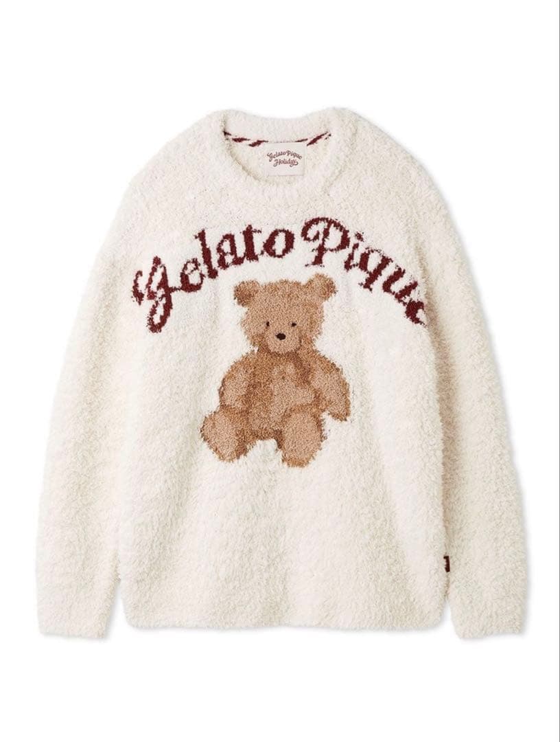 【HOLIDAY】スノーベア ジャガード トップス白 新品未使用 ジェラートピケ