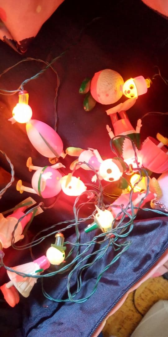 アンティーク　ディズニー　セルロイド　クリスマスライト