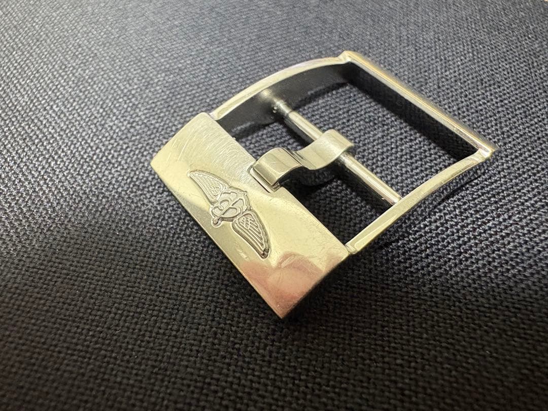 ごま　 ブライトリング純正ステンレスバックル 、ラバーベルトセット