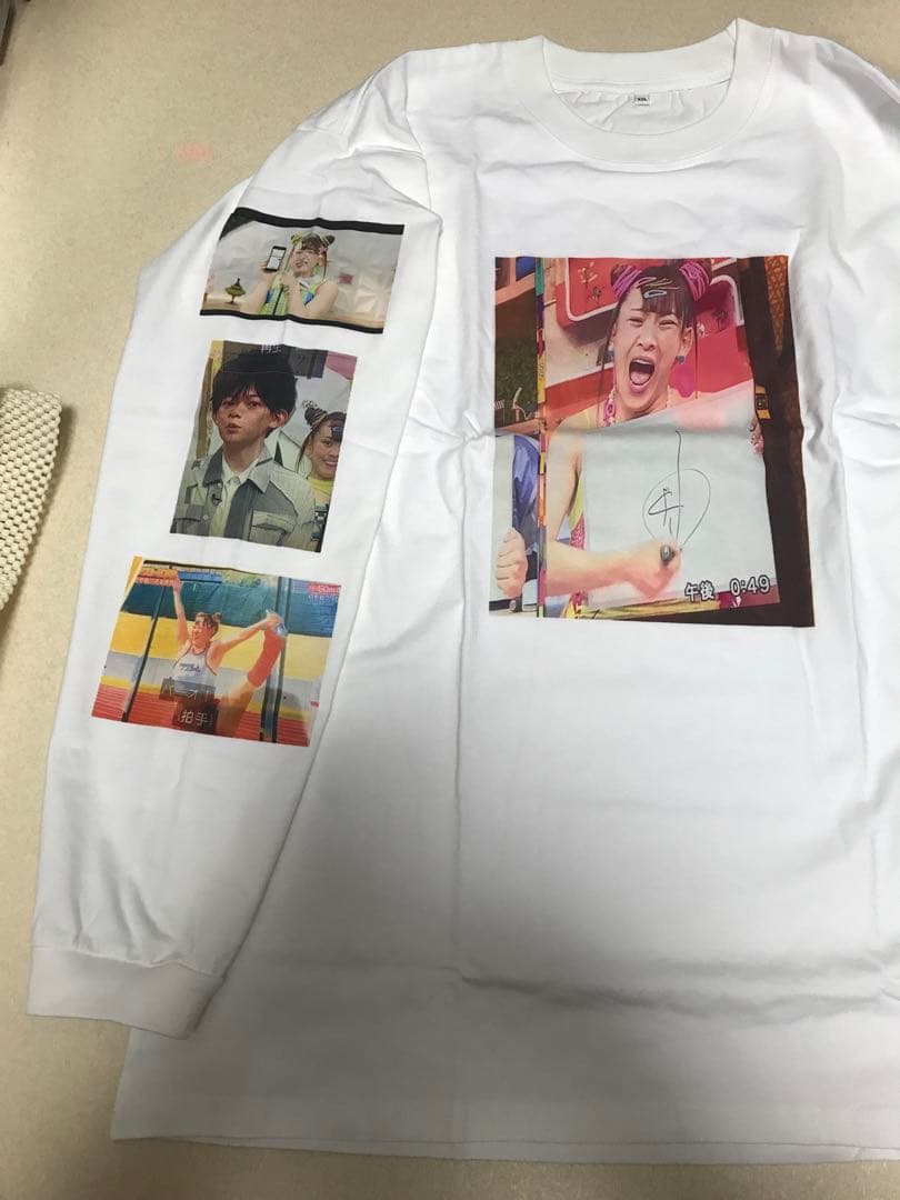 未使用 オールナイトニッポン XXL フワちゃん Tシャツ 白 ロンt 長袖