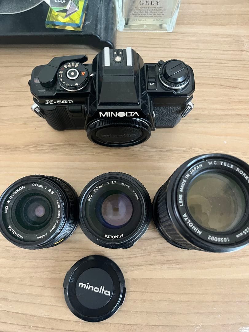 MINOLTA X-500 一眼レフカメラ レンズセット
