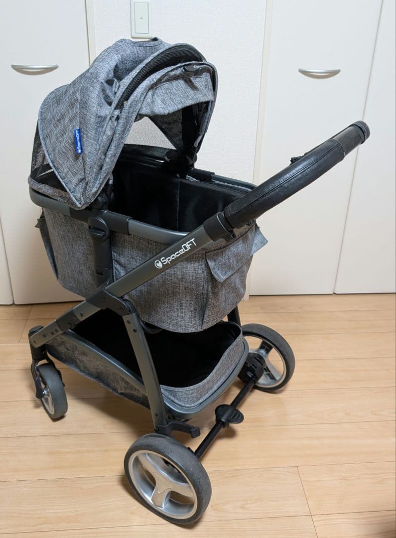 SpaceOFT ペットカート ファーストクラス アースグレー