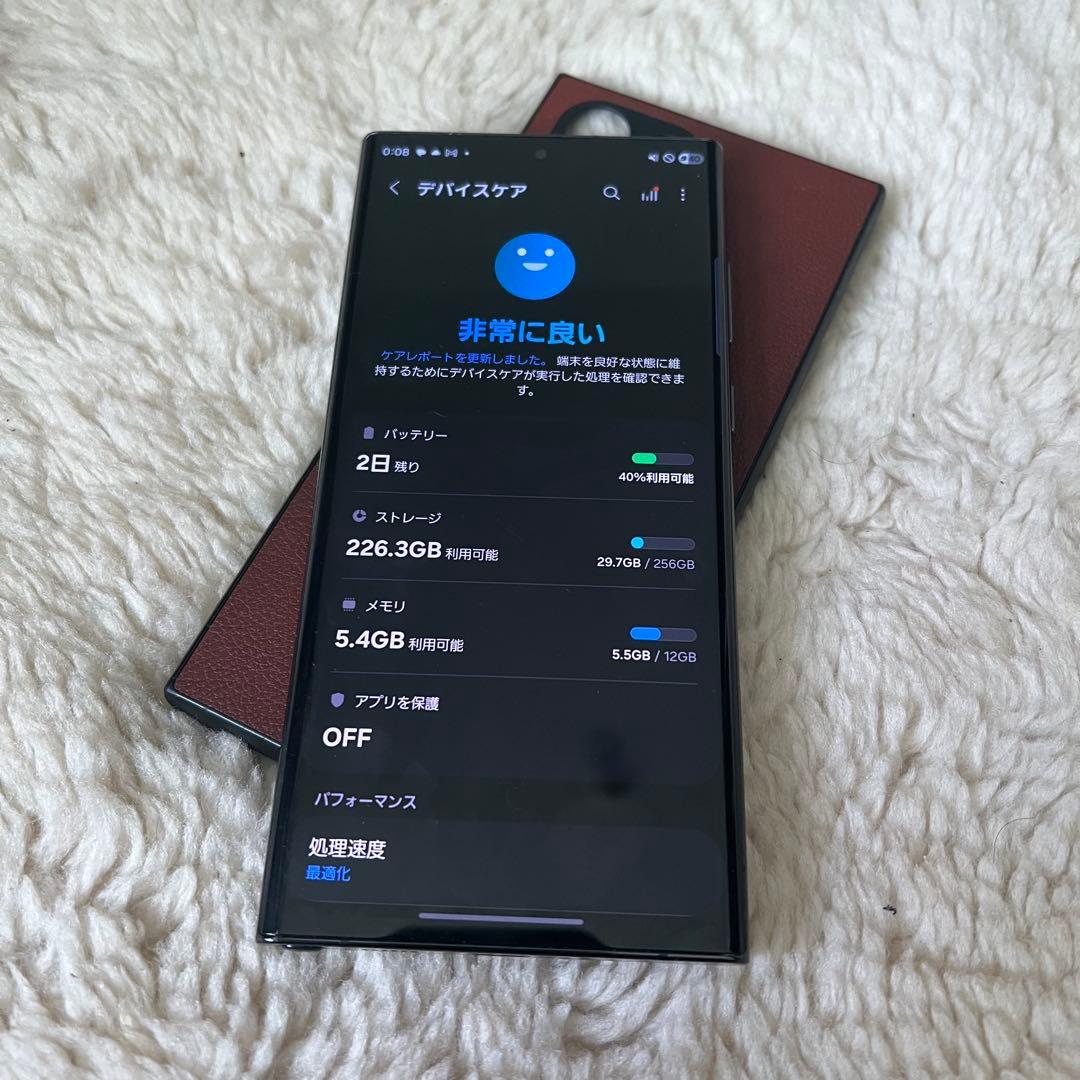 かなり綺麗　GALAXY s22 ultra au国内版　scg14