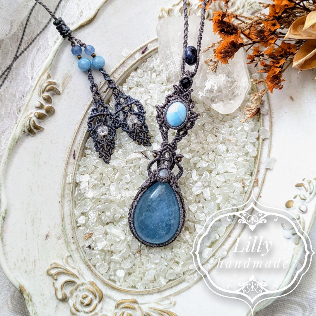 1265 マクラメハンドメイドネックレス