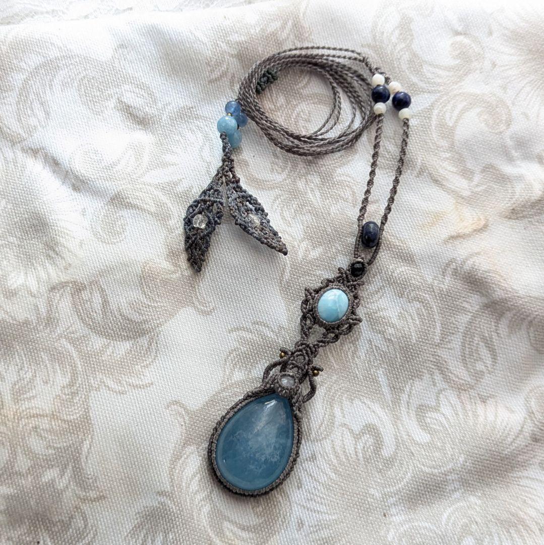 1265 マクラメハンドメイドネックレス