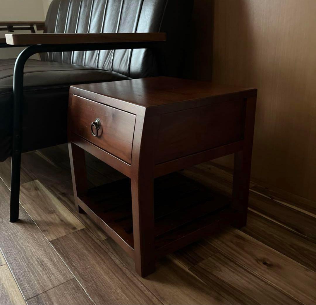 アンティーク サイドテーブル ベッドサイドテーブル