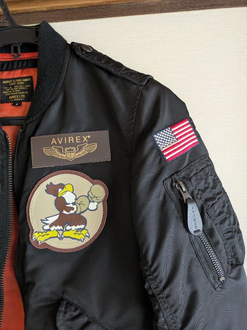 V*r様 AVIREX ワッペン L2B フライトジャケット FREE SIZE