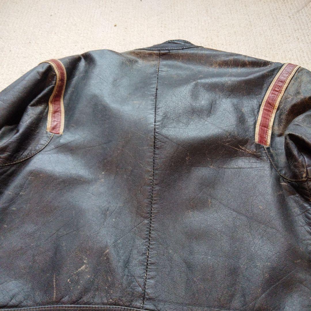 T*t様 20年前古着購入　HONDA シングルライダースジャケット ブラック/