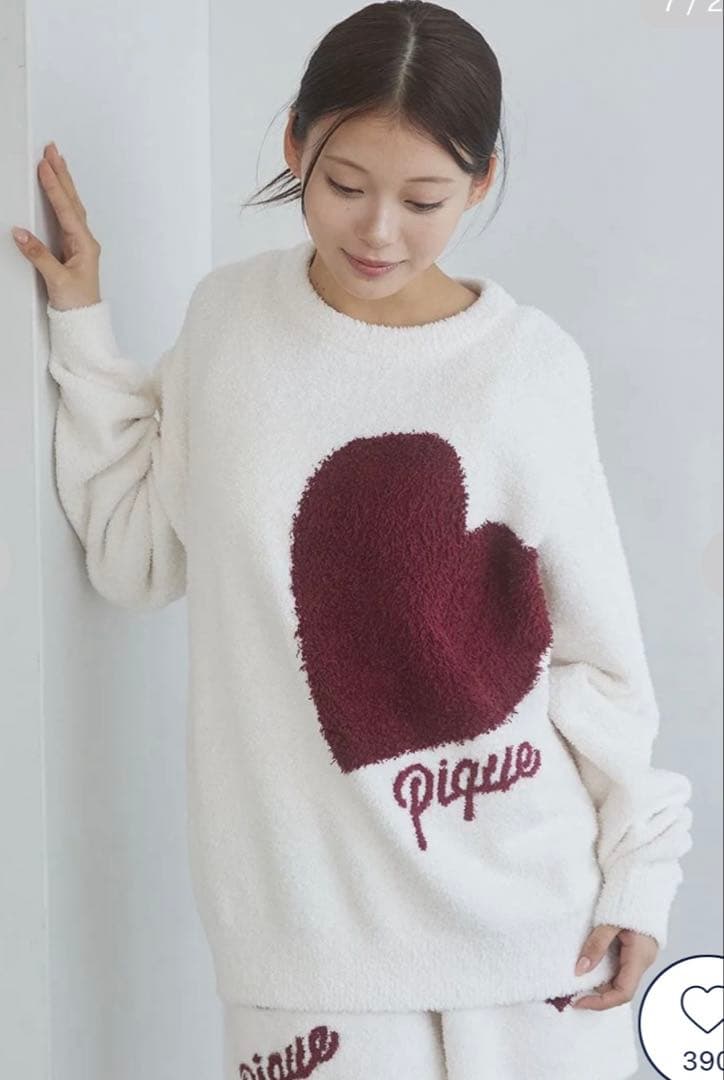 gelato pique ハートスウェット&ショートパンツセット