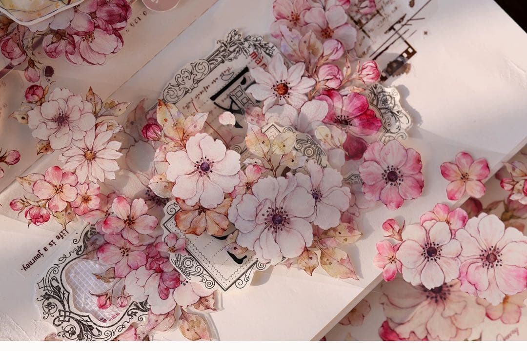 小白家文創《桃夭》海外マスキングテープ　マステ 【2218】