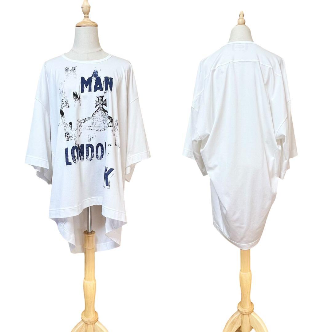 【ヴィヴィアンウエストウッドマン】コットンワイドクルーネックTシャツ☆オーブ☆F