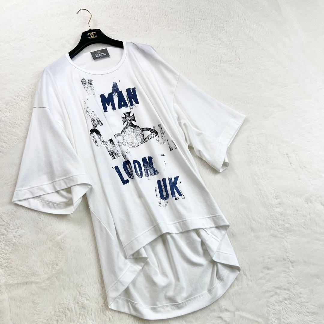 【ヴィヴィアンウエストウッドマン】コットンワイドクルーネックTシャツ☆オーブ☆F