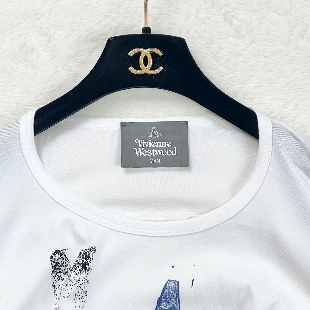 【ヴィヴィアンウエストウッドマン】コットンワイドクルーネックTシャツ☆オーブ☆F