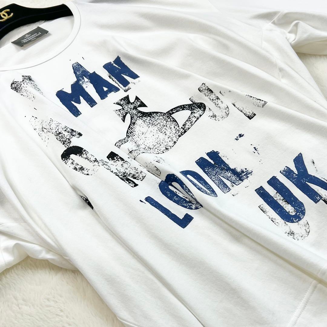 【ヴィヴィアンウエストウッドマン】コットンワイドクルーネックTシャツ☆オーブ☆F