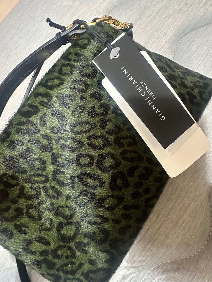 【新品・未使用】GIANNI CHIARINI ショルダーバッグ グリーン