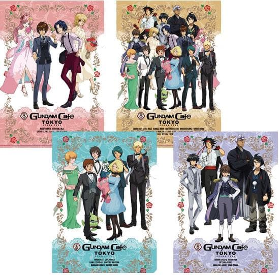 ガンダムカフェ限定 クリアファイル ガンダムカフェセレクト 4枚セット