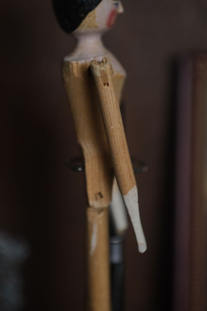 ペグドール アンティーク ウッデンドール 木製人形 イタリア