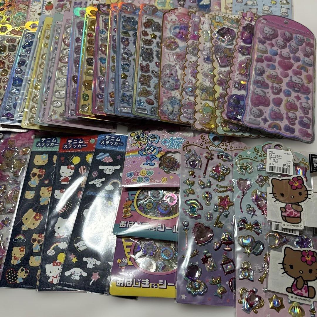 (77)ボンボンドロップシール　うるちゅるポップシール　まとめ売り　63枚