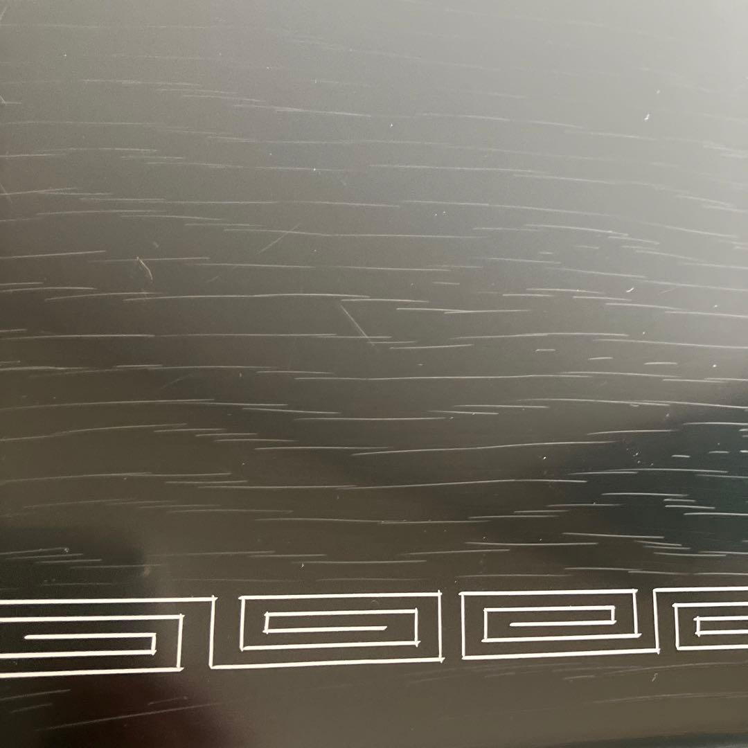 輪島塗　漆器　角盆と茶托5枚　雷紋