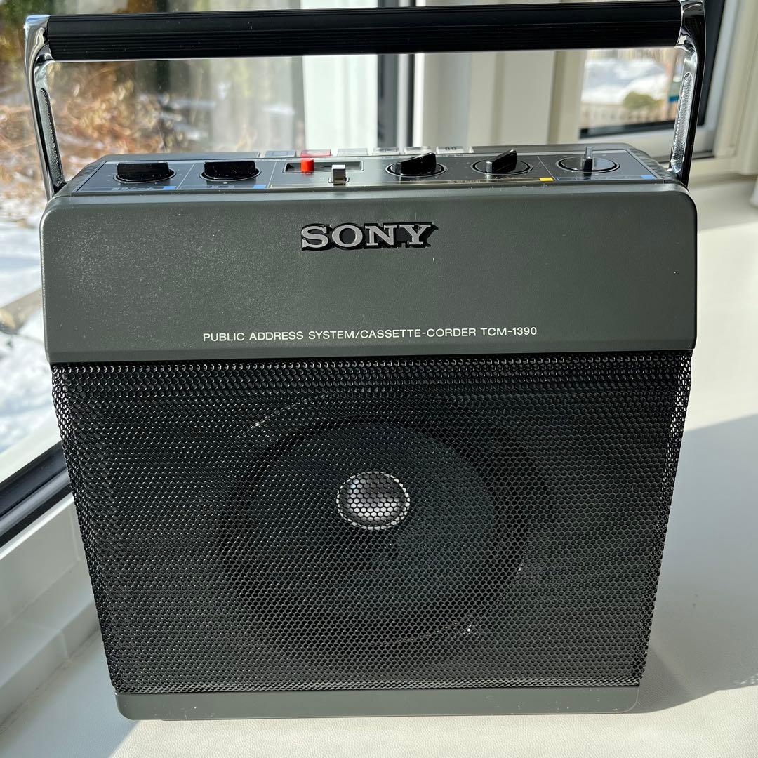 SONY カセットテープレコーダー TCM-1390 録音再生機　拡声機能　美品