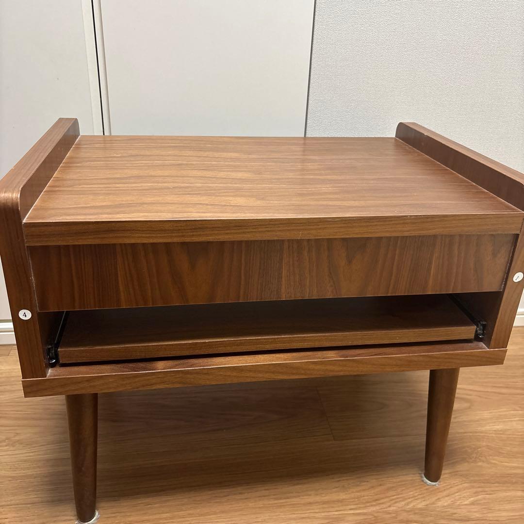 ノーチェ　NOCE 木製ブラウン ローテーブル/TVスタンド