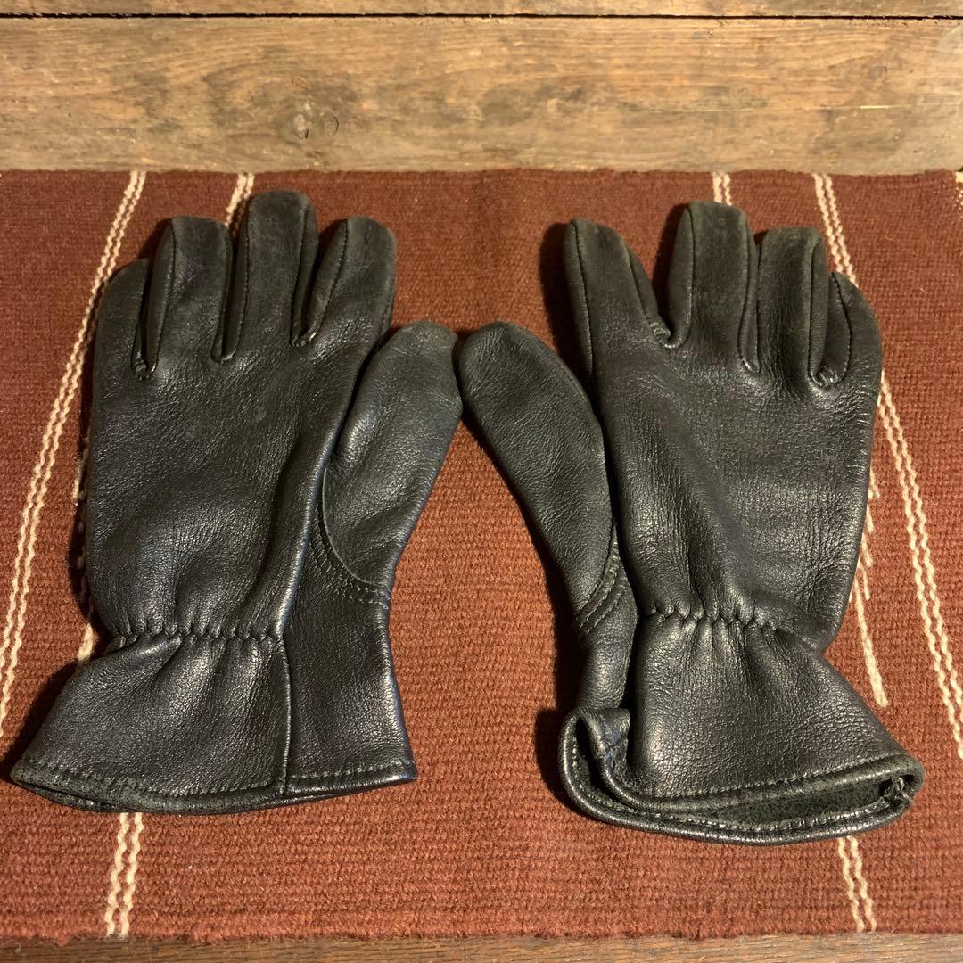 チャーチル グローブ 鹿革 バイク 手袋 アメリカ製 M 黒 CHURCHILL
