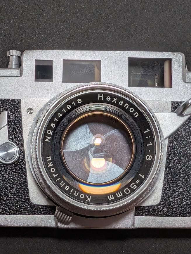 【外観・光学美品 完動品】KONICA ⅢA 50mm F1.8 フィルムカメラ