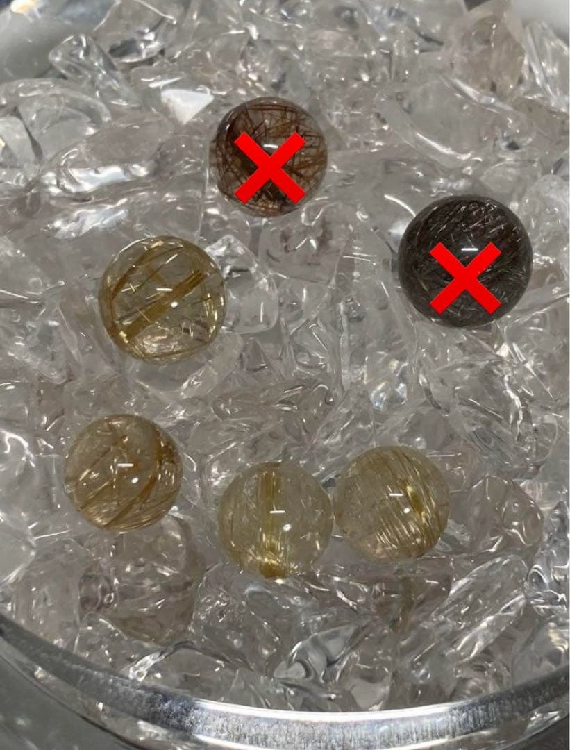 みー様　ルチルクォーツ6粒セット