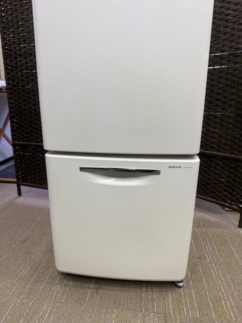 【洗浄消毒作業済】レトロ家電　National 冷凍冷蔵庫　NR-B16RA-W