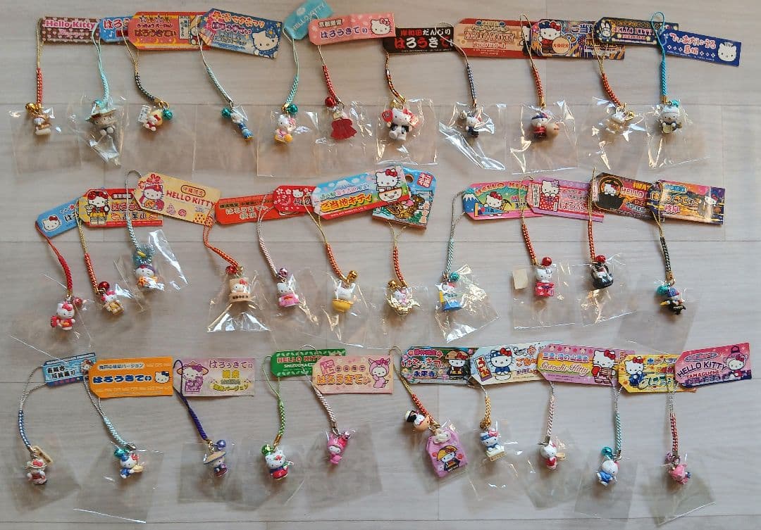 ハローキティ ご当地 限定 根付 ストラップ 32種 まとめセット