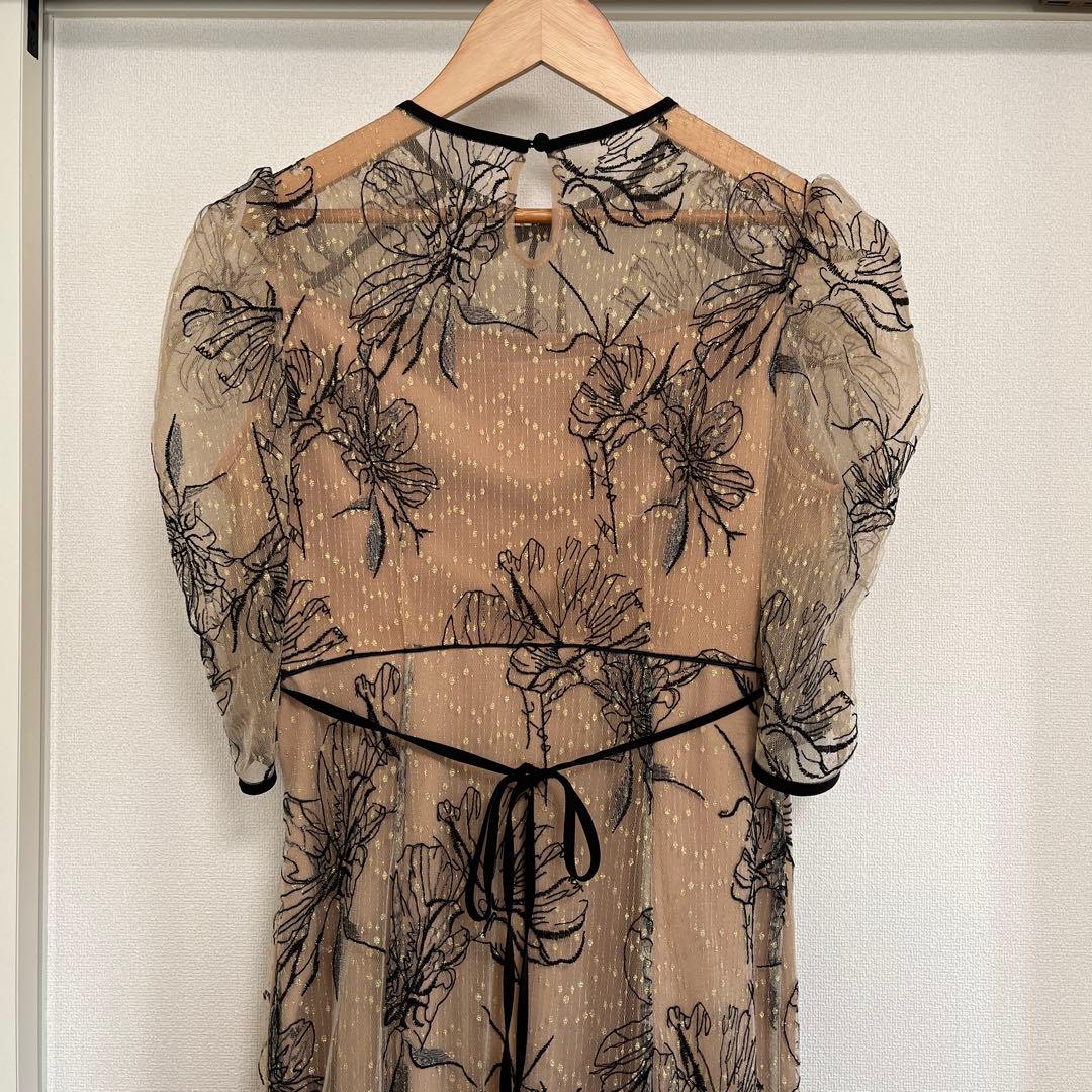 Leja 【完売サイズ L】　花柄マーメイドワンピースドレス