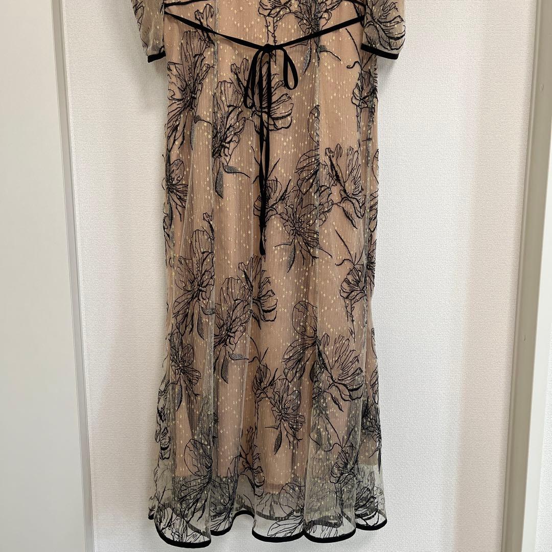 Leja 【完売サイズ L】　花柄マーメイドワンピースドレス