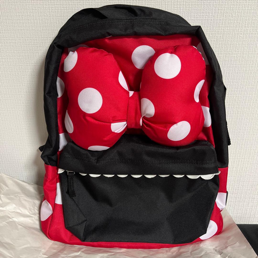 海外限定　ミニーマウス　ディズニーコラボ　VANS リュックサック　リボン