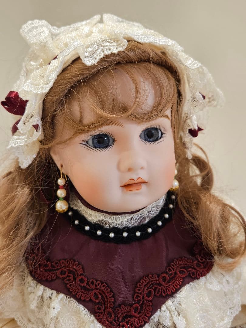 ジュモー❀Bebe Jumeau ブルーグレーの瞳　ビスクドール　リプロ