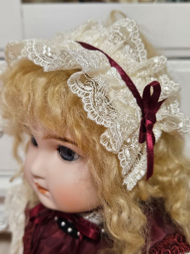 ジュモー❀Bebe Jumeau ブルーグレーの瞳　ビスクドール　リプロ