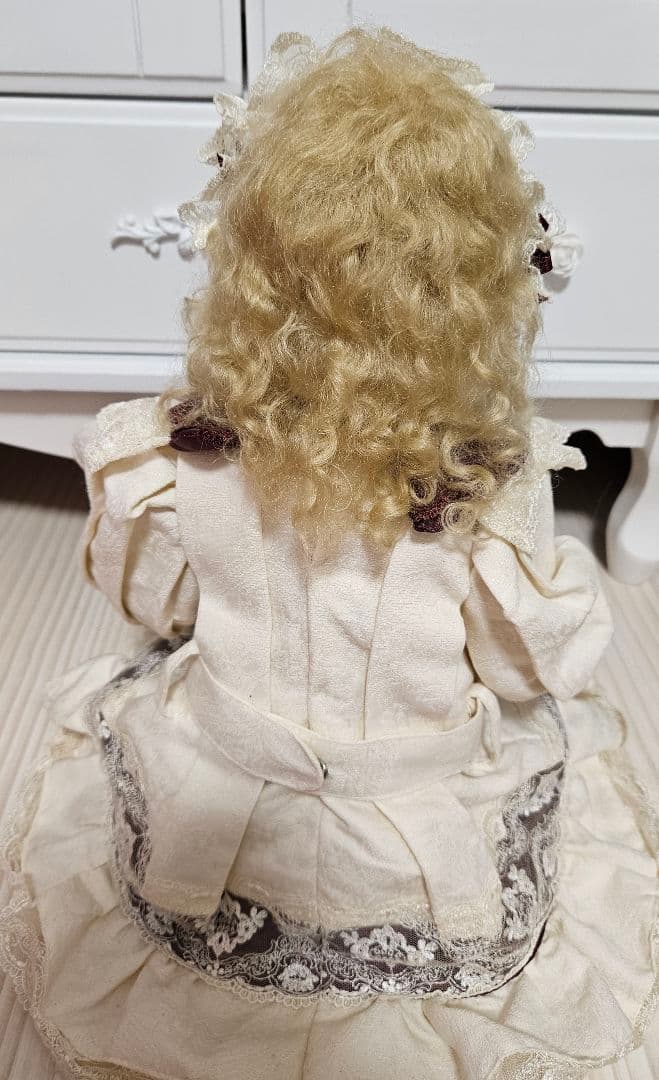 ジュモー❀Bebe Jumeau ブルーグレーの瞳　ビスクドール　リプロ