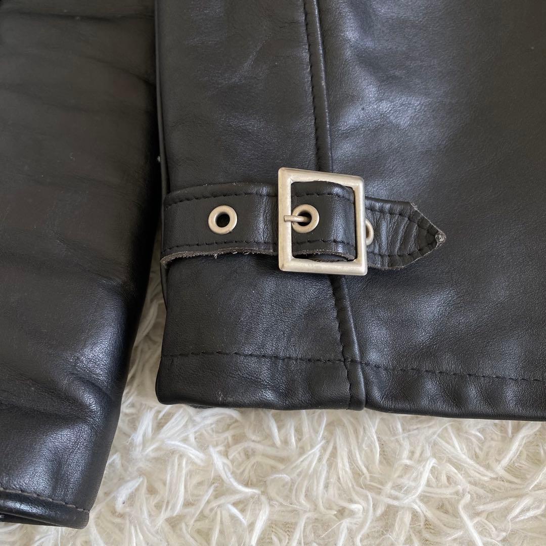 【美品】SCHOTT　641 シングルライダースジャケット　黒　38 L相当