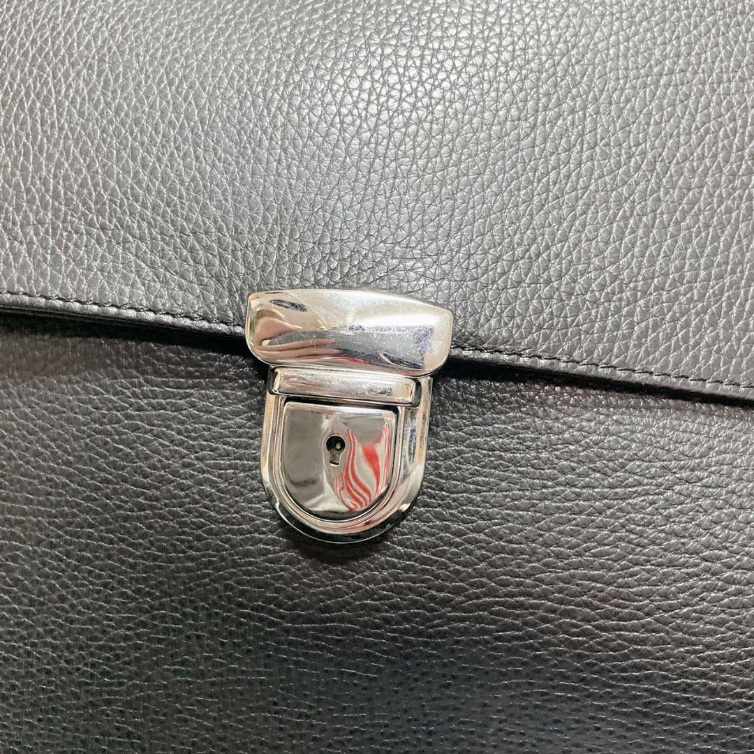 Zanellato ブラック ブリーフケース 金具 メンズ ワンハンドル