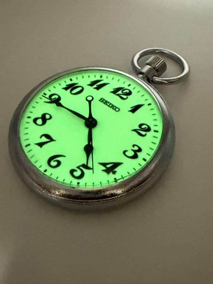 sirufa SEIKO JR 懐中時計　鉄道　ルミブライト　動作品　A