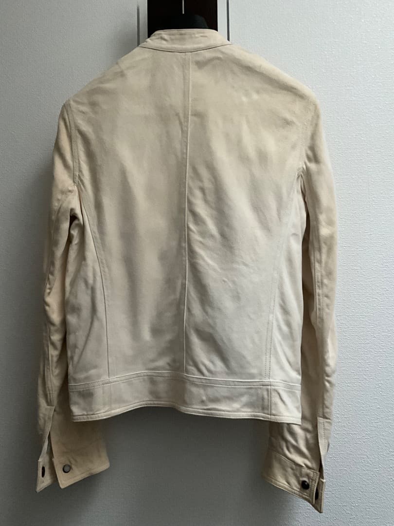 EMMETI JURI エンメティ スウェード ライダース クリーム 44