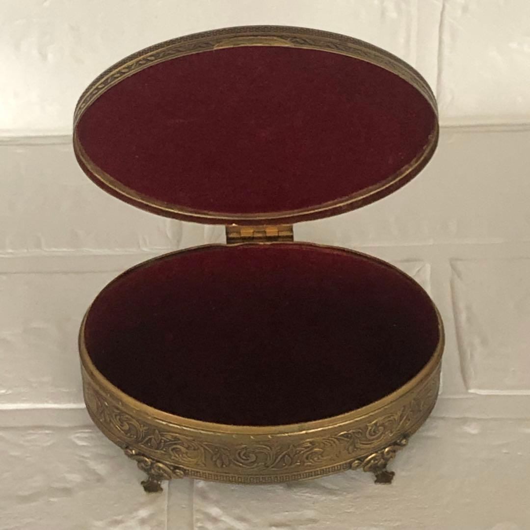 美品＊希少∮英アンティーク＊プチポアン＊プチポワン＊時計 ブラシ 小物入れ 5点