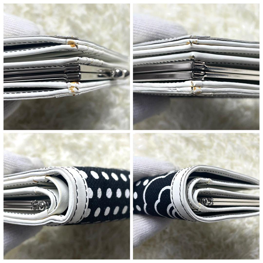 極美品 箱付き ヴィヴィアンウエストウッド 折り財布 がま口 総柄 キャンバス