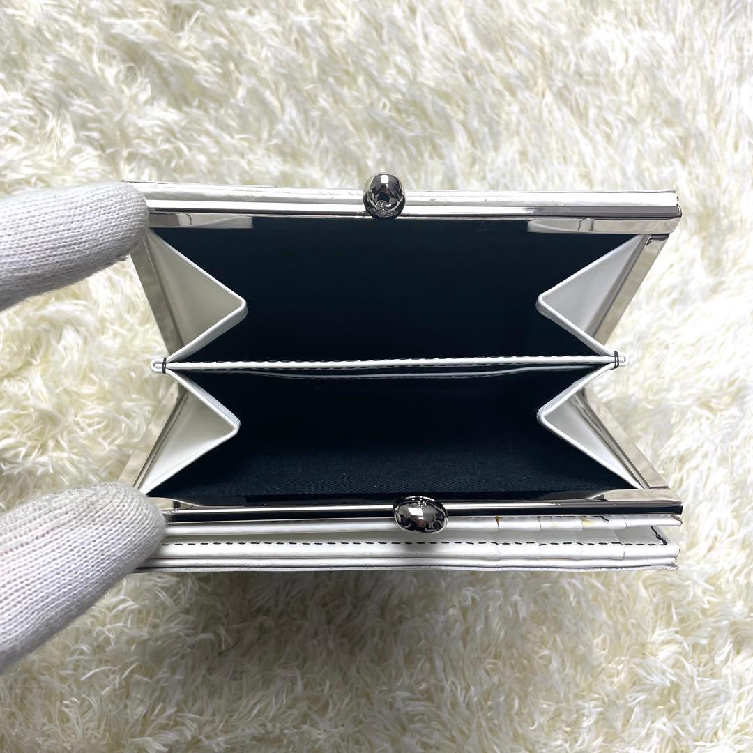 極美品 箱付き ヴィヴィアンウエストウッド 折り財布 がま口 総柄 キャンバス