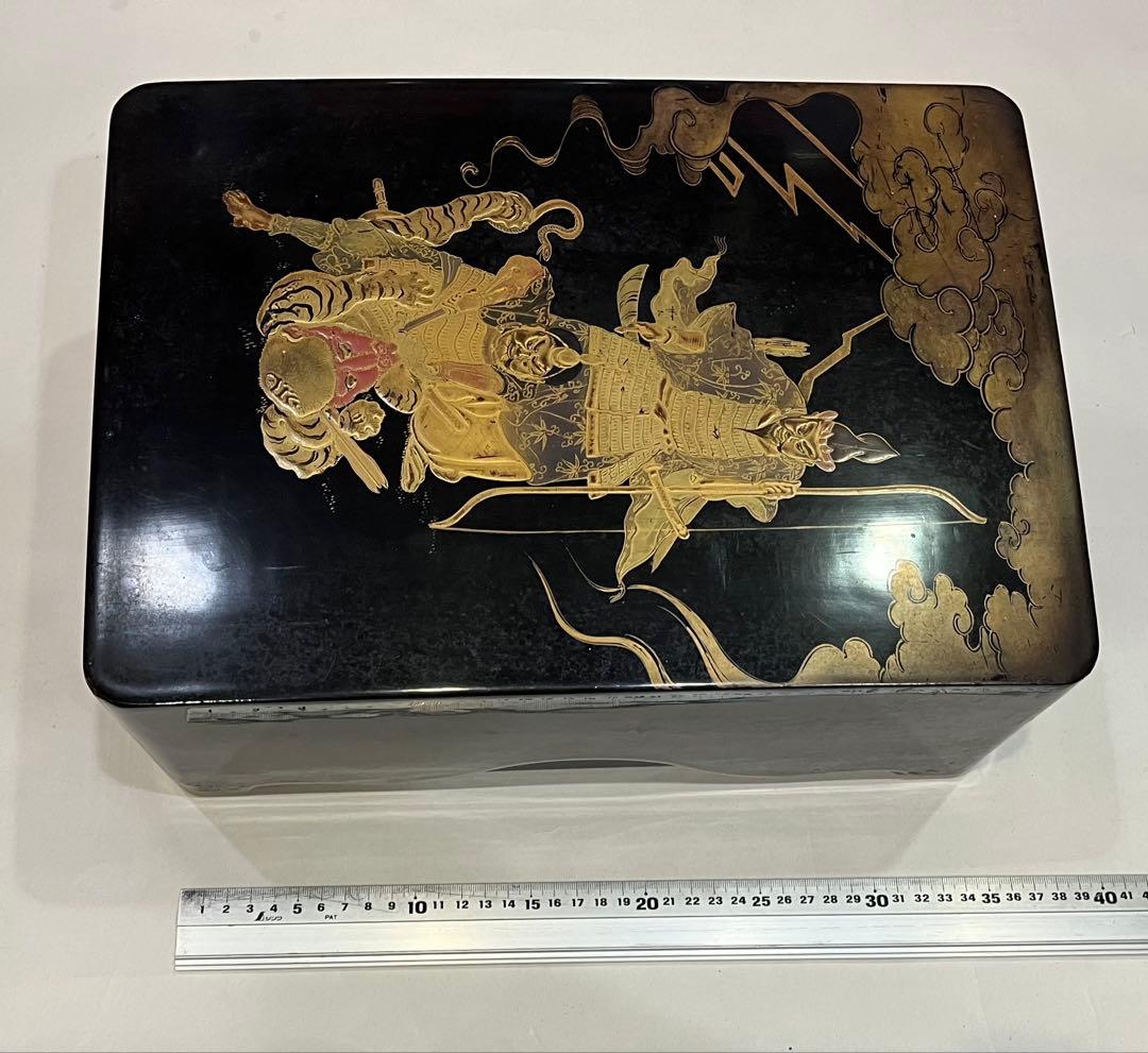 \"希少\" 塗物　蒔絵　お経　本　箱